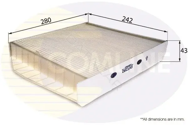 Фильтр салонный COMLINE EKF280