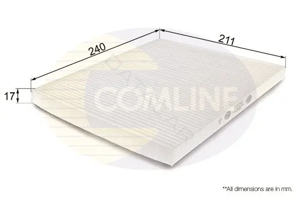 Фильтр салонный COMLINE EKF292
