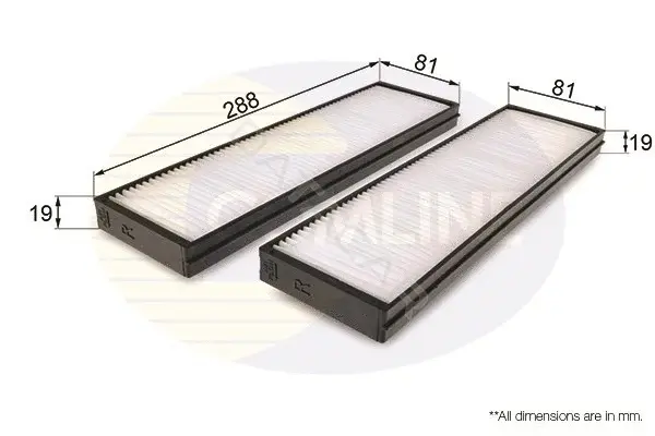 Фильтр салонный COMLINE EKF308