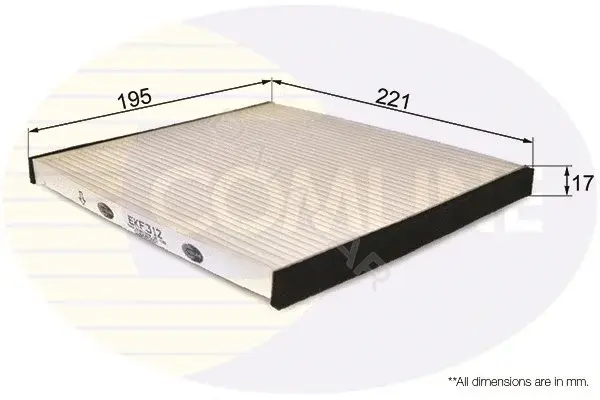 Фильтр салонный COMLINE EKF312