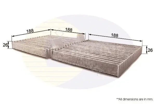 Фильтр салонный COMLINE EKF319A