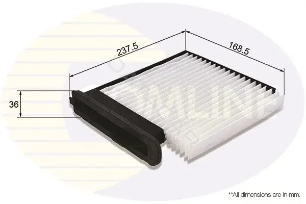 Фильтр салонный COMLINE EKF325