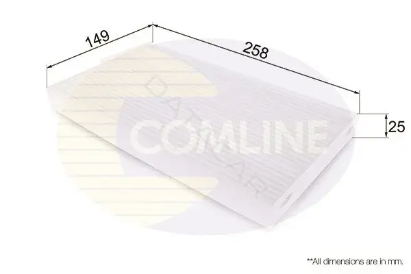 Фильтр салонный COMLINE EKF344