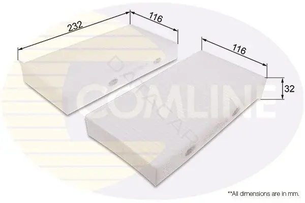Фильтр салонный COMLINE EKF379-2