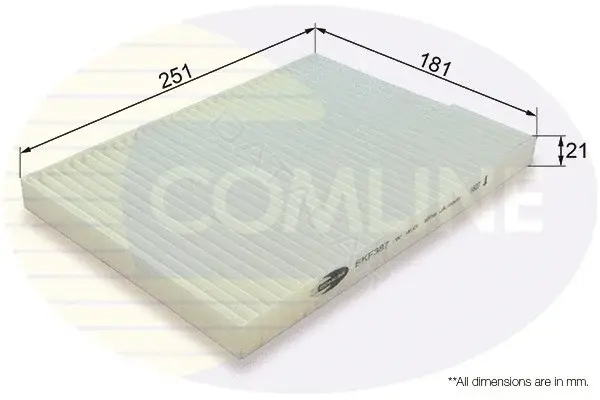 Фильтр салонный COMLINE EKF387