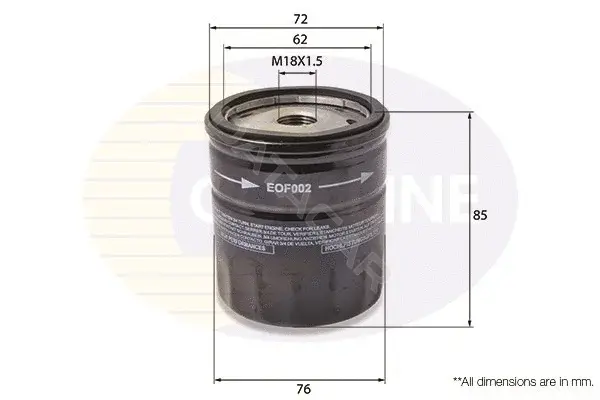 Масляный фильтр COMLINE EOF002