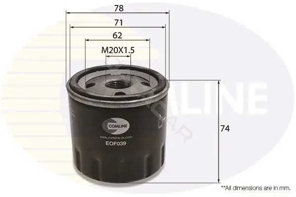 Масляный фильтр COMLINE EOF039