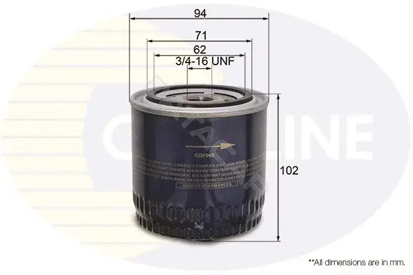 Масляный фильтр COMLINE EOF065