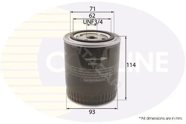 Масляный фильтр COMLINE EOF187