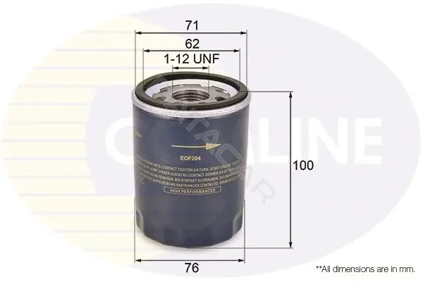 Масляный фильтр COMLINE EOF204