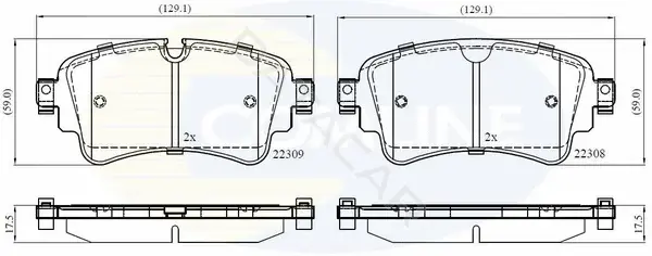 Тормозные колодки COMLINE CBP02362