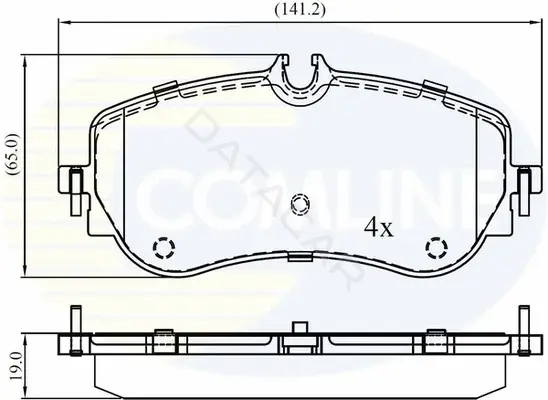 Тормозные колодки COMLINE CBP02387
