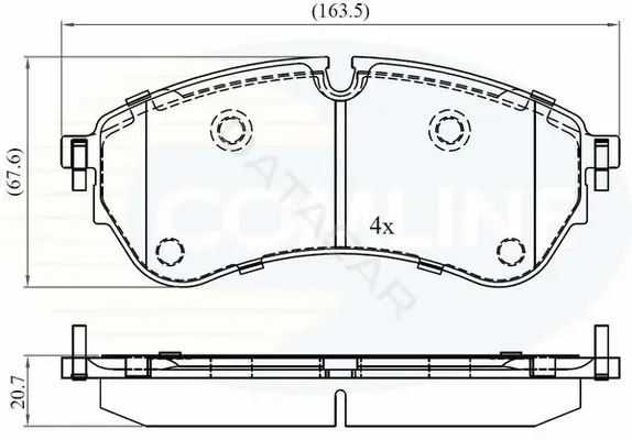 Тормозные колодки COMLINE CBP02388
