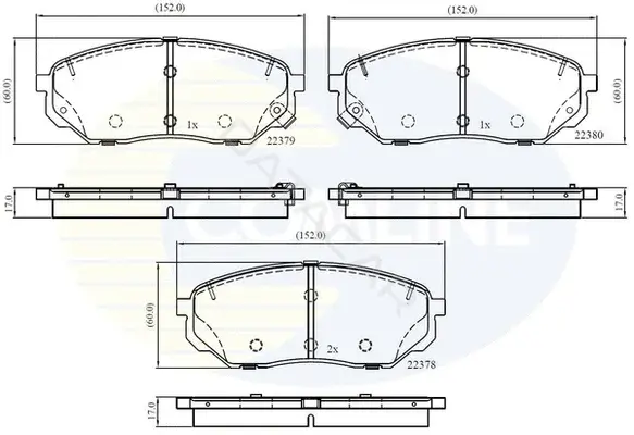 Тормозные колодки COMLINE CBP32353