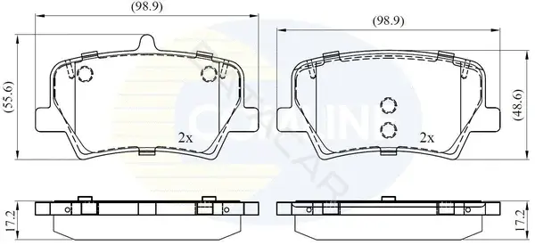 Тормозные колодки COMLINE CBP02393