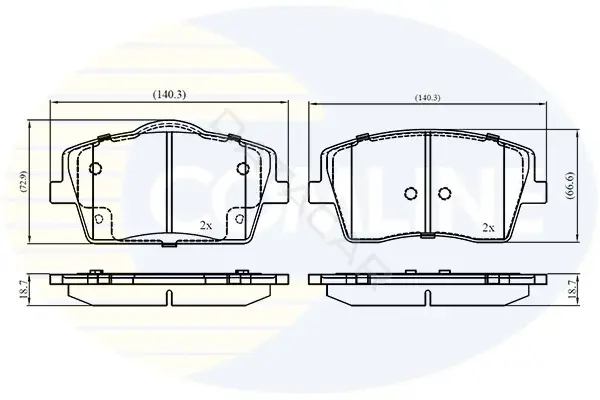 Тормозные колодки COMLINE CBP02394
