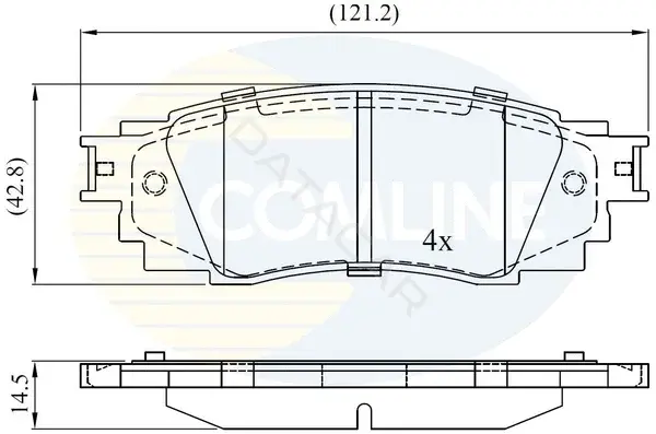 Тормозные колодки COMLINE CBP02430