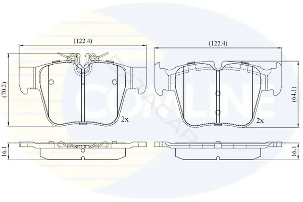 Тормозные колодки COMLINE CBP02641