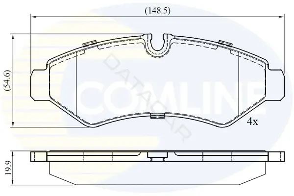 Тормозные колодки COMLINE CBP02762