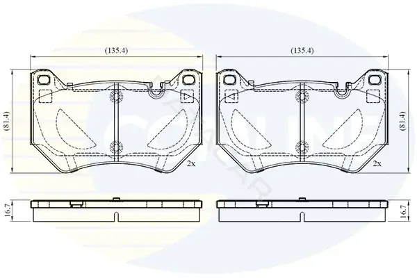 Тормозные колодки COMLINE CBP02764