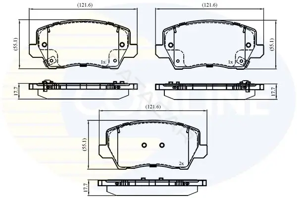 Тормозные колодки COMLINE CBP02861
