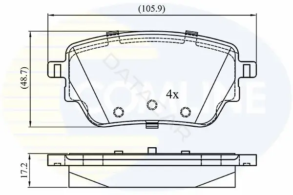 Тормозные колодки COMLINE CBP02864