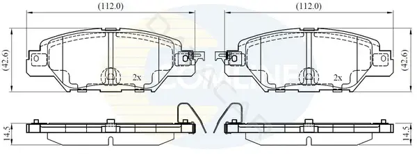 Тормозные колодки COMLINE CBP32416