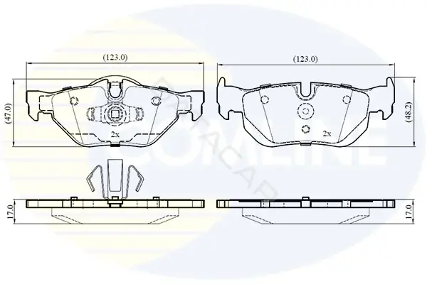 Тормозные колодки COMLINE CBP02787