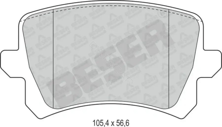 Тормозные колодки BESER 4390