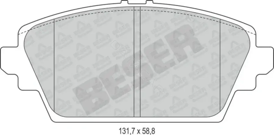 Тормозные колодки BESER 4115