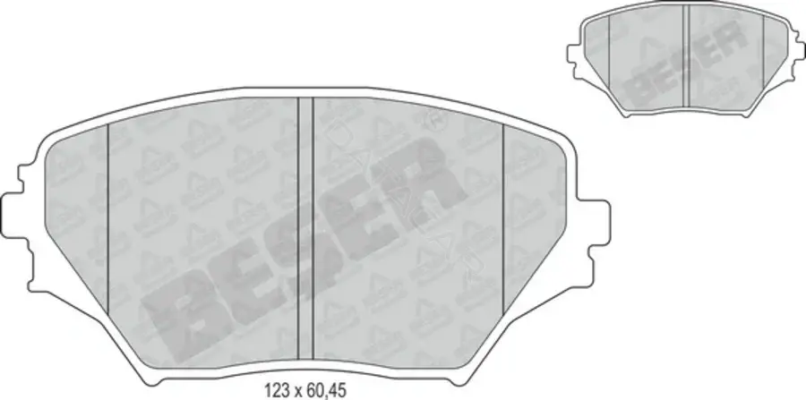Тормозные колодки BESER 4158