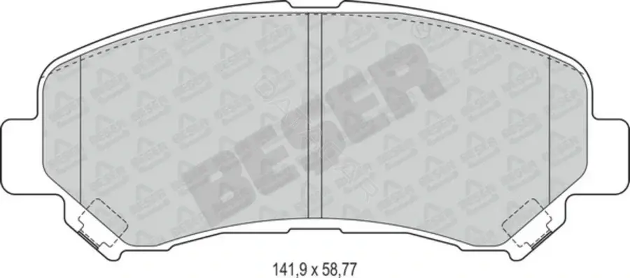 Тормозные колодки BESER 4038
