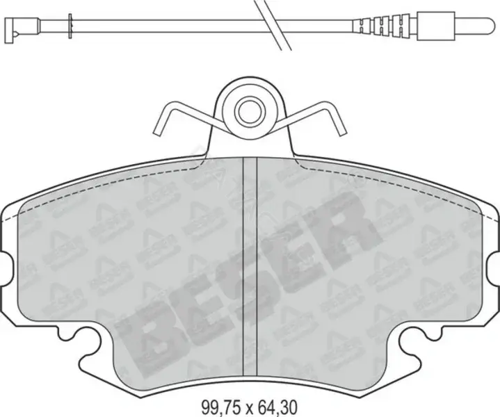 Тормозные колодки BESER 3503