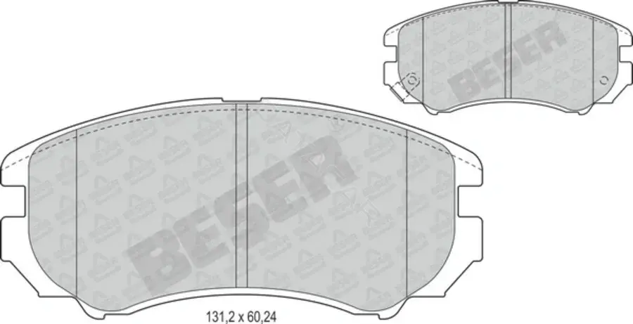Тормозные колодки BESER 3959