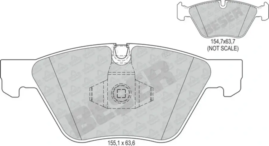 Тормозные колодки BESER 4380