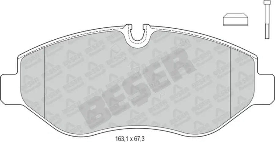 Тормозные колодки BESER 3925