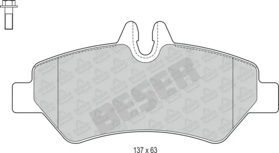 Тормозные колодки BESER 3926