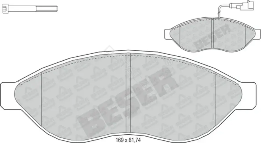 Тормозные колодки BESER 3981