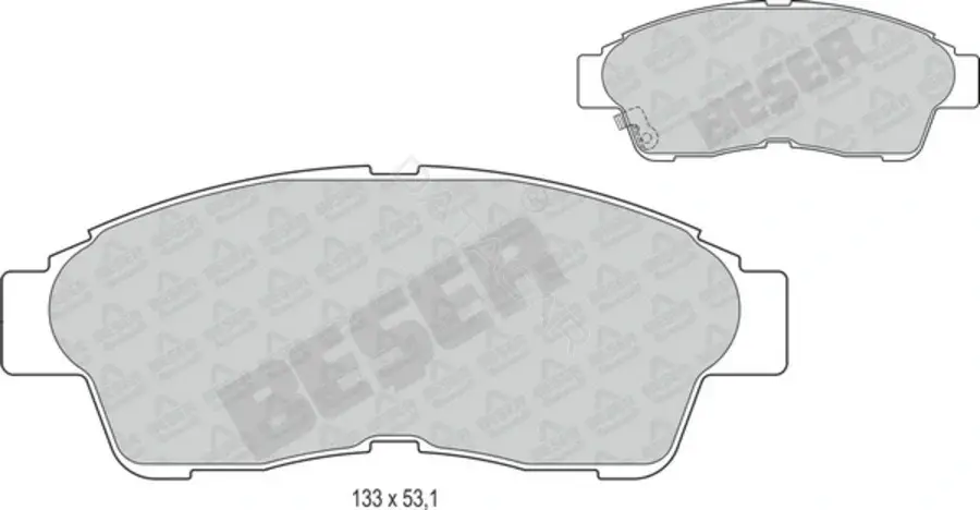 Тормозные колодки BESER 3554