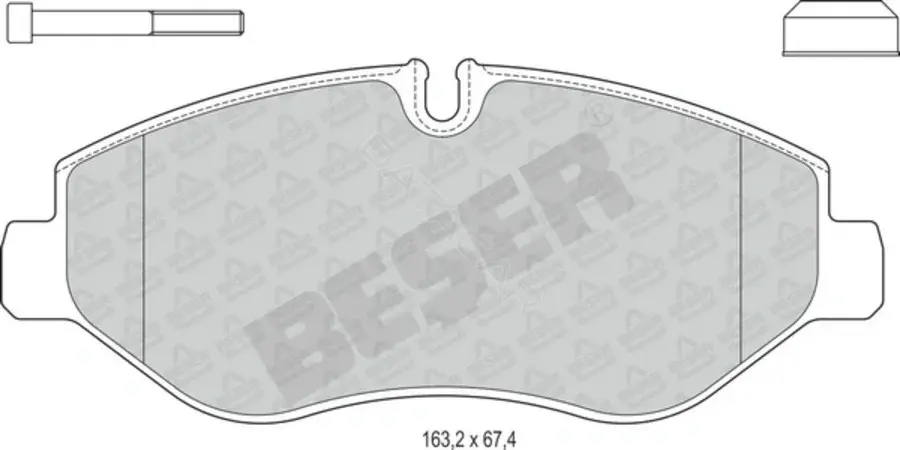 Тормозные колодки BESER 3965