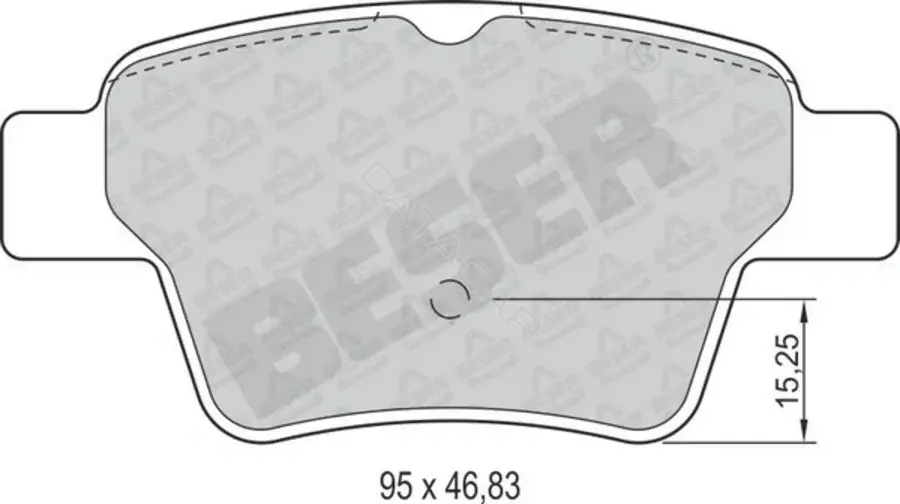 Тормозные колодки BESER 3984