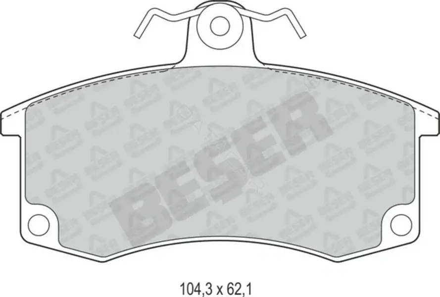 Тормозные колодки BESER 3552