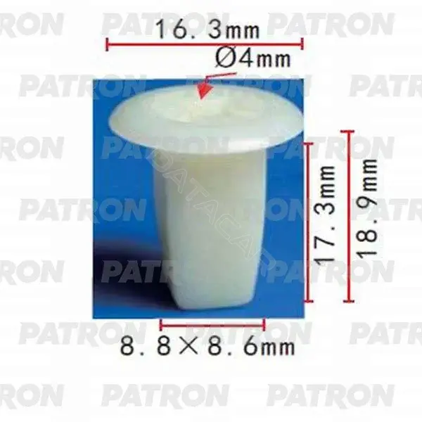 Клипсы, фиксаторы, зажимы PATRON P37-0402