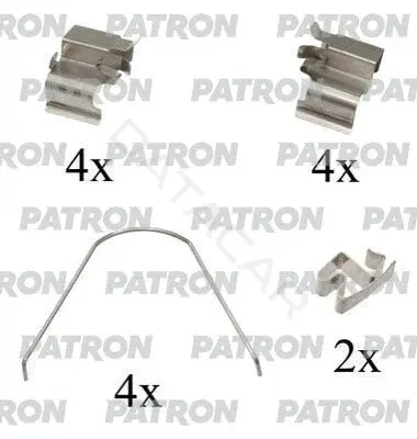 Ремкомплект тормозных колодок PATRON PSRK1103