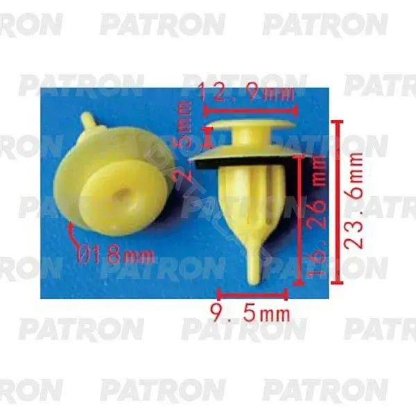 Клипсы, фиксаторы, зажимы PATRON P37-2305