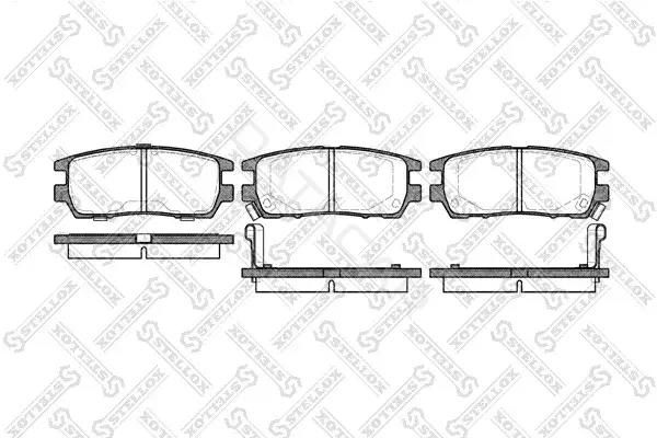 Тормозные колодки STELLOX 416002B-SX