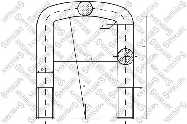 Стремянка рессоры STELLOX 84-64603-SX