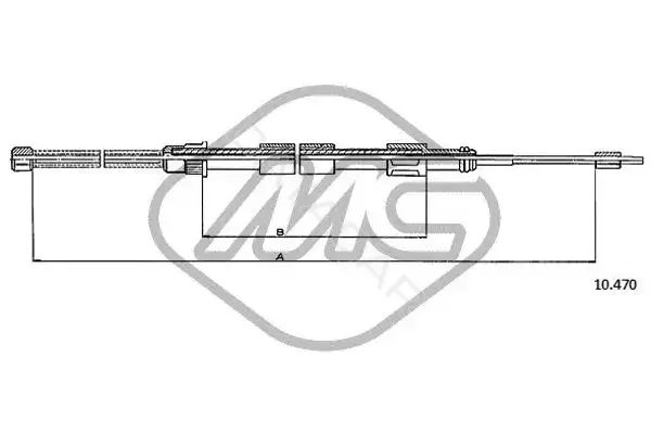 Трос ручника Metalcaucho 80313