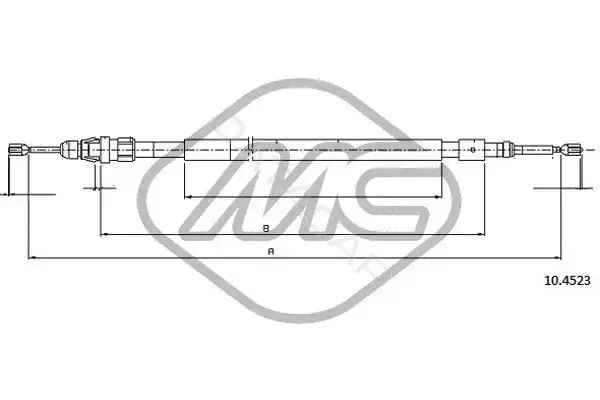 Трос ручника Metalcaucho 80840