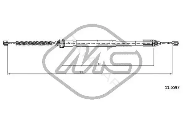 Трос ручника Metalcaucho 83081